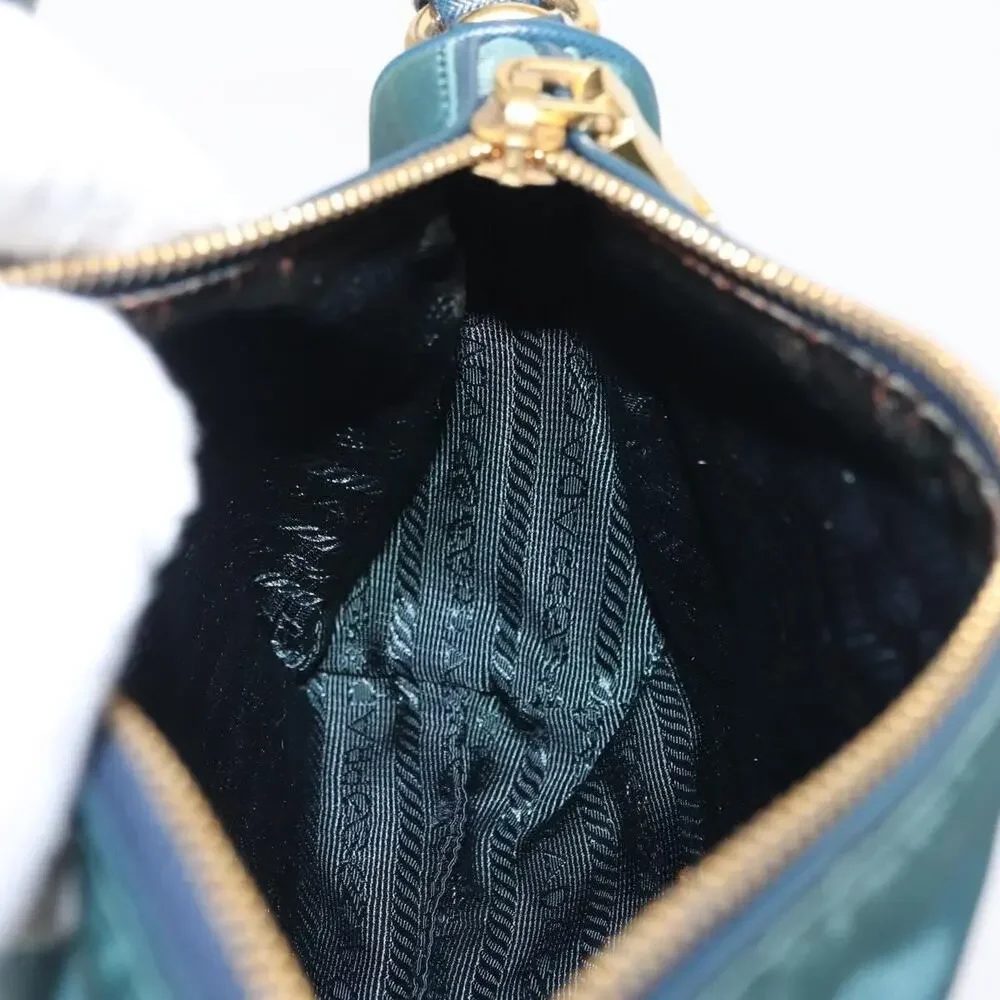 Prada Nylon Accessory Pouch Green